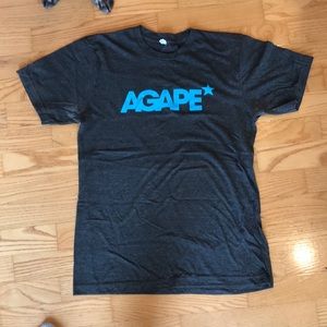 Grey AGAPE graphic T